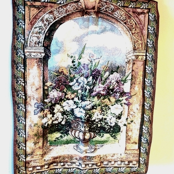 Sea Gull brand Fine Tapestry Arched European window scene - Picture 2 of 8